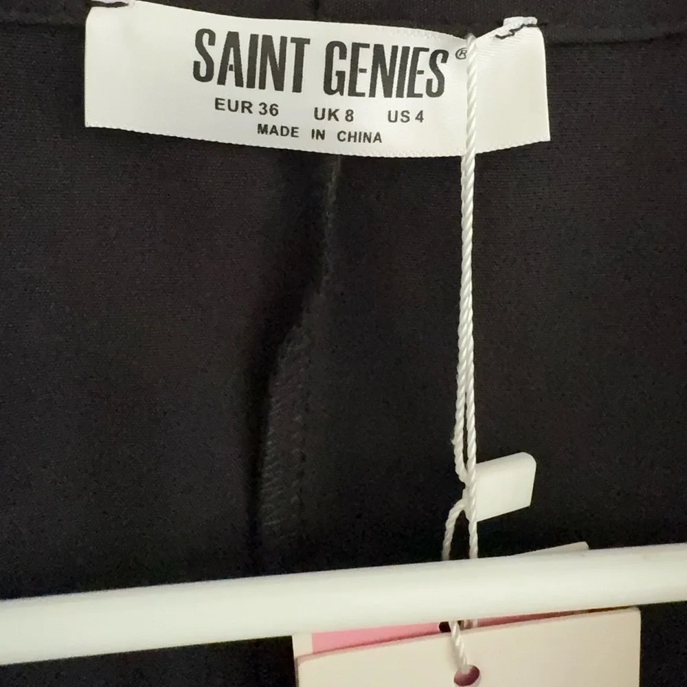 Saint Genies Star Studded Black Blazer 4